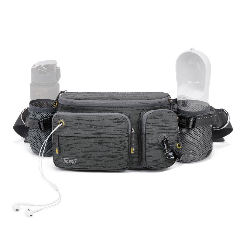 TUDEQU Hiking Fanny Pack for Men Women Large Hiking Waist Packs Mens Fanny Pack Crossbody Waist Bag for Men for Travel - Image 1
